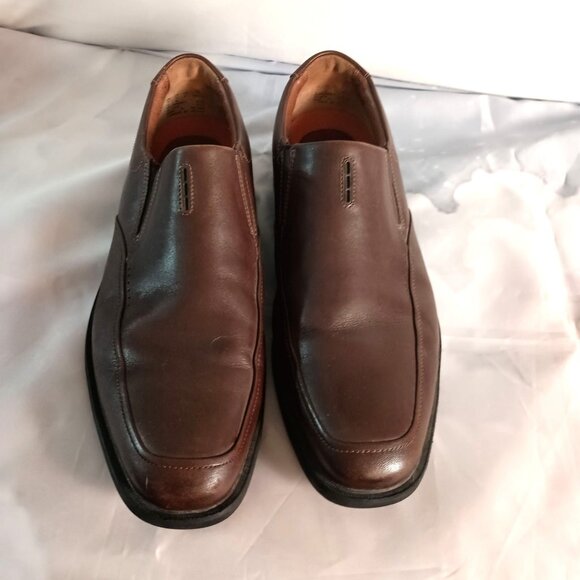 Clarks Unbrylan Lane Brown Leather Shoes Men’s 13 Unstructured Comfort Casual - Picture 1 of 10